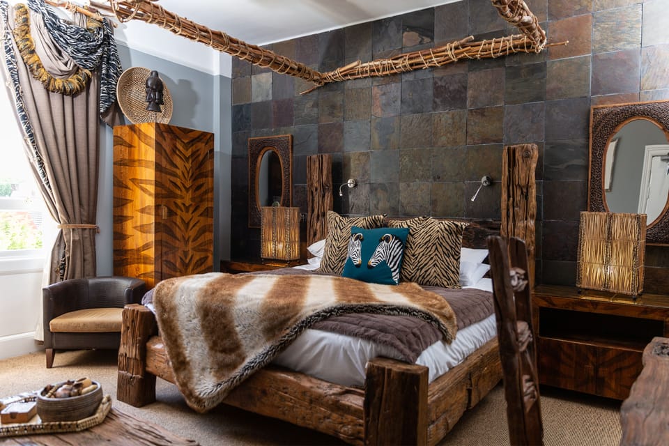 Room (Out of Africa) | Egyptian cotton sheets, premium bedding, individually decorated