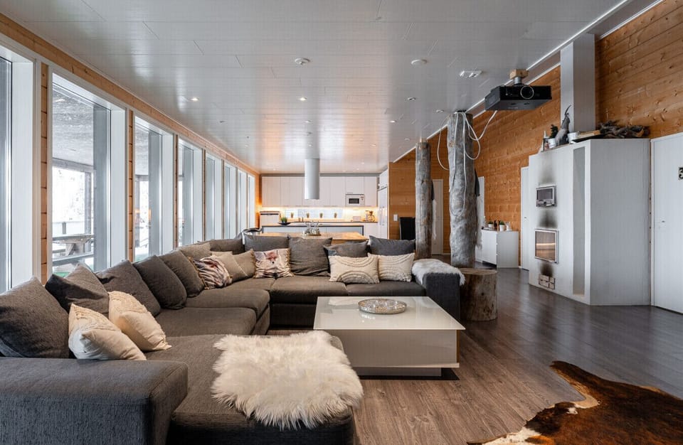 The open-plan layout ensures everyone stays connected, whether you`re relaxing on the sofa or prepping snacks in the kitchen.
