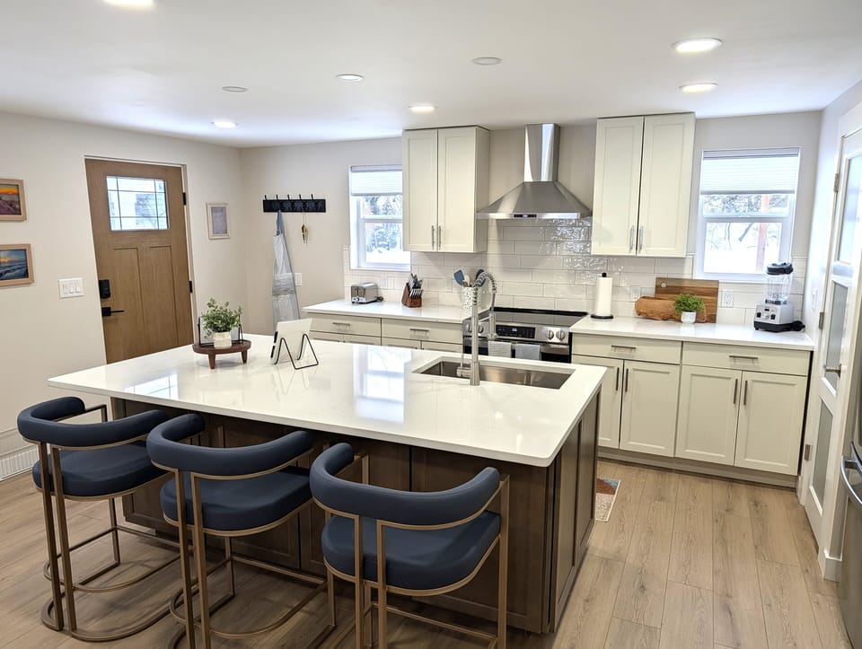 KITCHEN:  The home has a big and beautiful kitchen with all appliances including a dish washer, coffee bar, food pantry, and separate beverage cooler