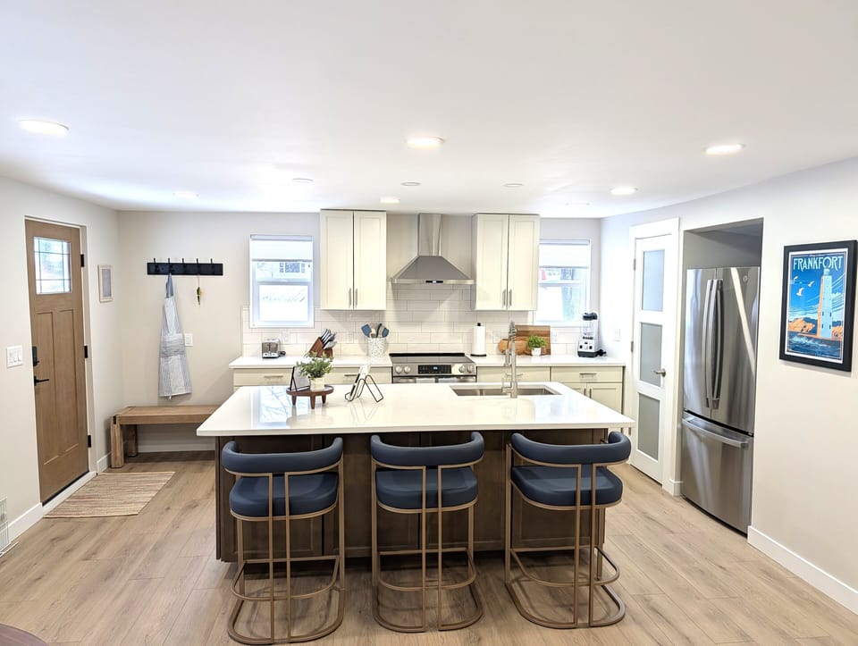 KITCHEN:  The home has a big and beautiful kitchen with all appliances including a dish washer, coffee bar, food pantry, and separate beverage cooler