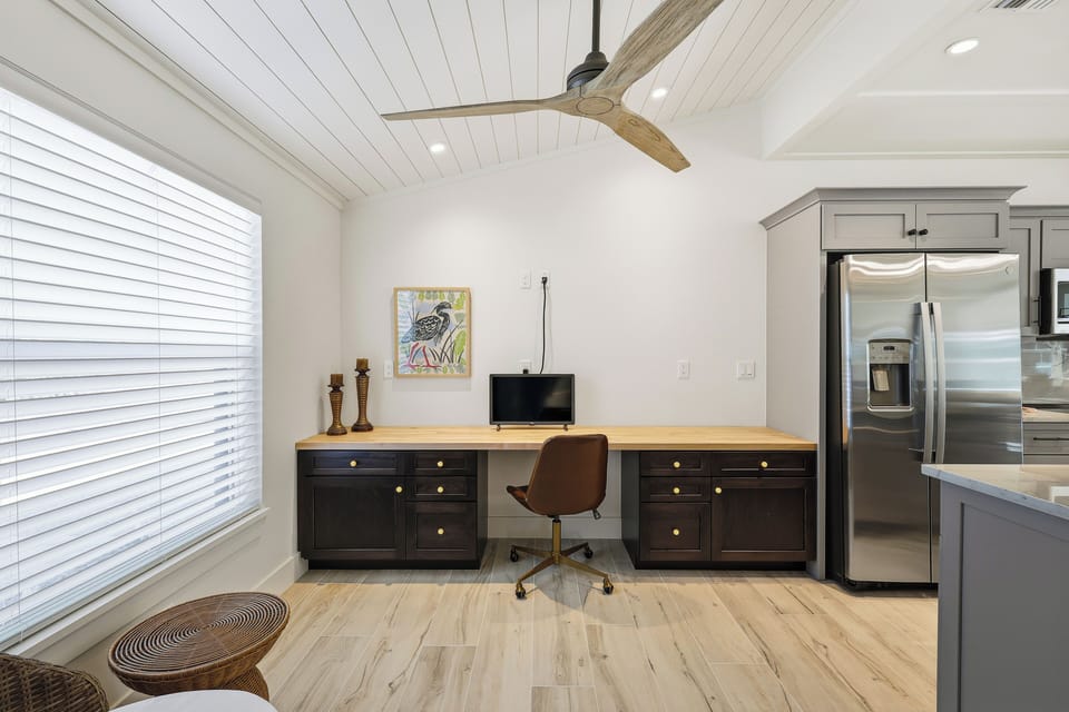 Office Space off of the Kitchen
