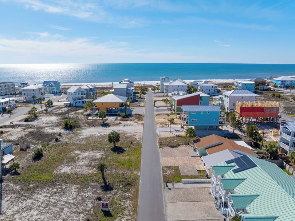 Aerial To The Beach