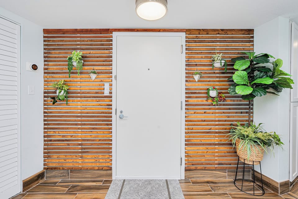 Inviting front entrance