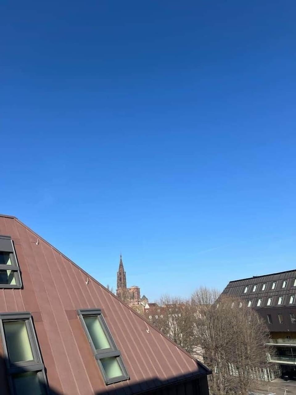 Vue depuis le coin repas sur la Cathédrale. 