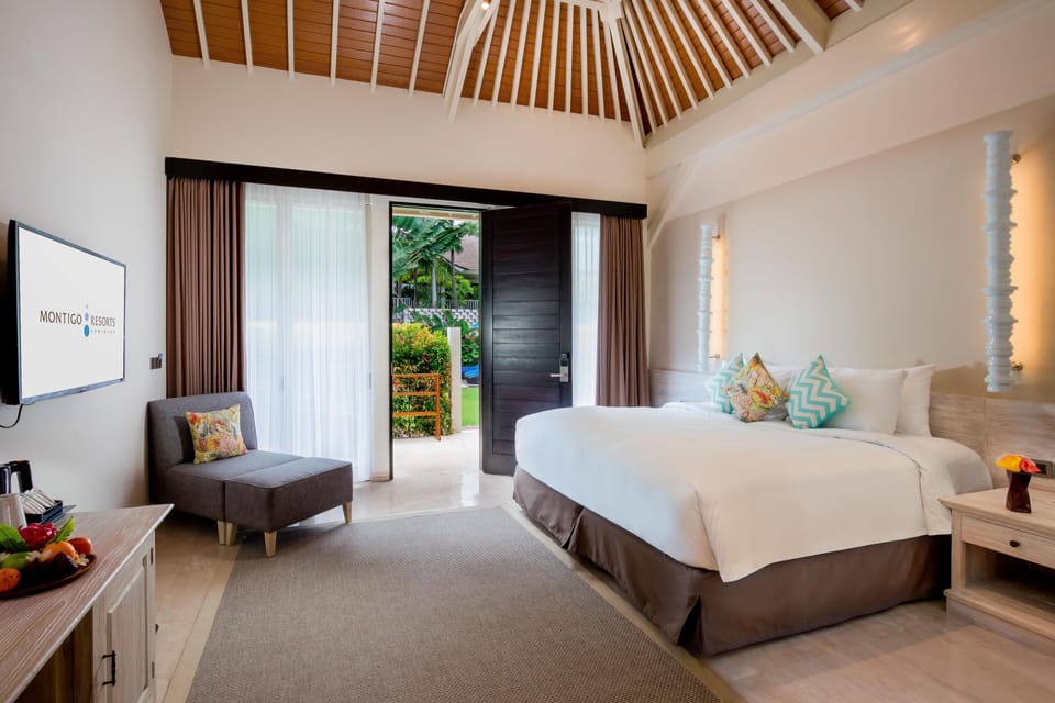 Serenity Garden Pool Room at Montigo Retreat | Premium bedding, down comforters, pillowtop beds, in-room safe