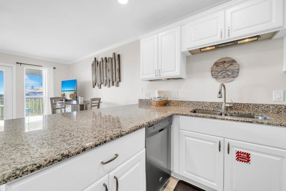 Condo, 1 King Bed with Sofa bed (Gulf Place Caribbean 406) | Private kitchen