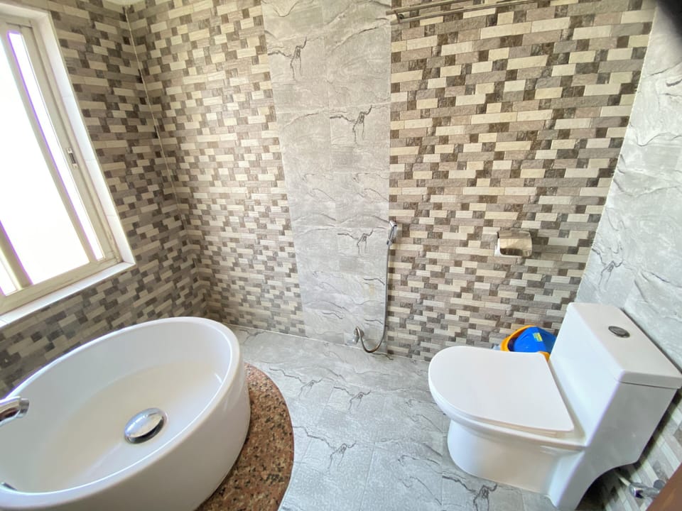 Deluxe Double or Twin Room | Bathroom | Shower, hair dryer, towels, soap