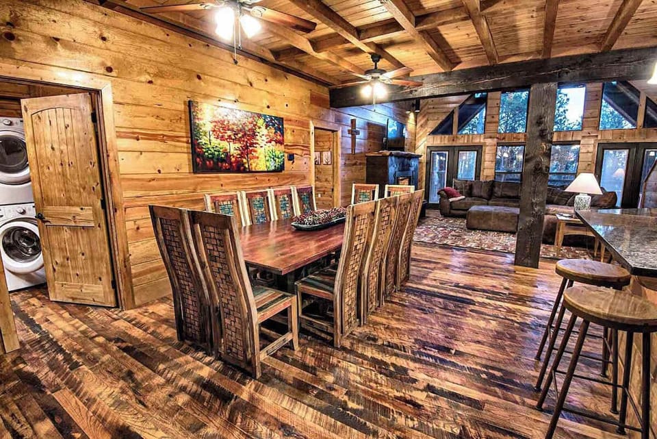 Enjoy seamless flow between the kitchen, dining, and living areas—perfect for group gatherings, cozy evenings, or just stretching out in style.