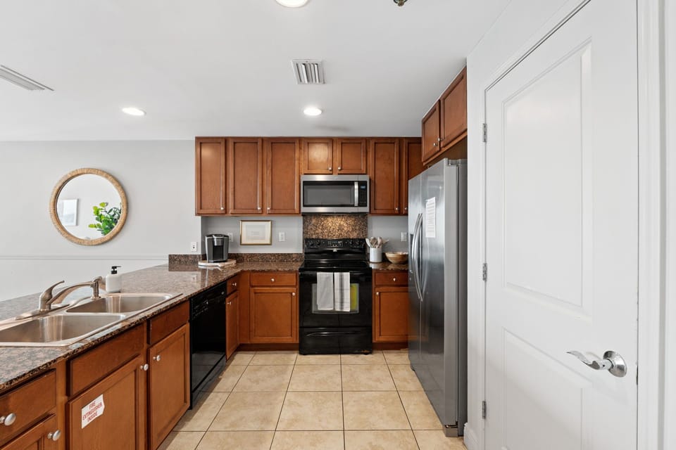 The kitchen offers plenty of room to cook, gather, and move comfortably, making it an easy space for preparing meals of any size.