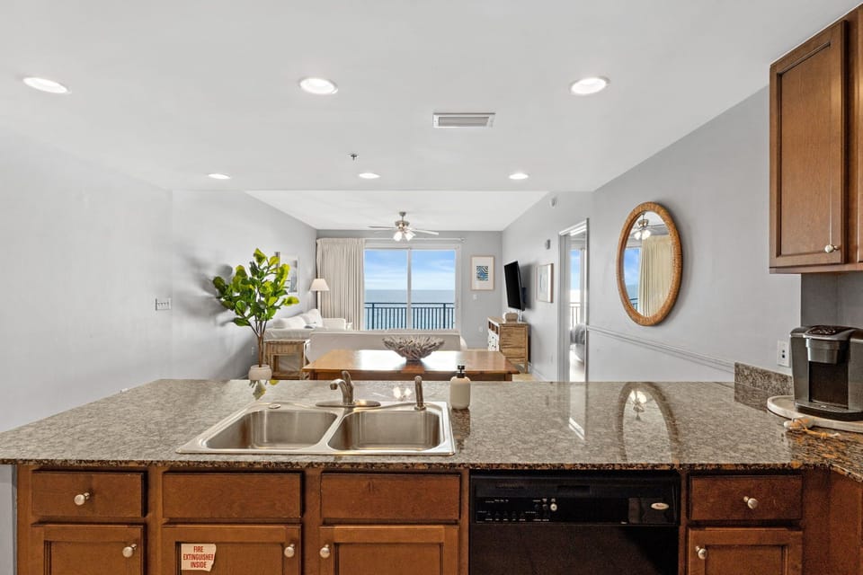 The kitchen also offers generous counter space and a smart layout, making it easy for multiple people to cook or prep together without feeling crowded.