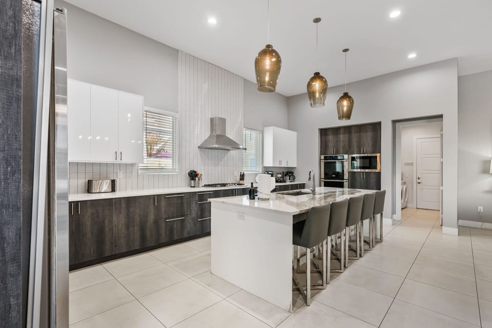 Prepare a gourmet meal in the fully equipped contemporary kitchen