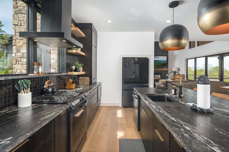 Sleek Kitchen Design with Modern Appliances and Open Layout