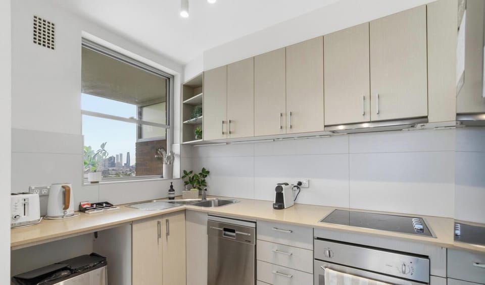 Practical kitchen area for preparing simple meals