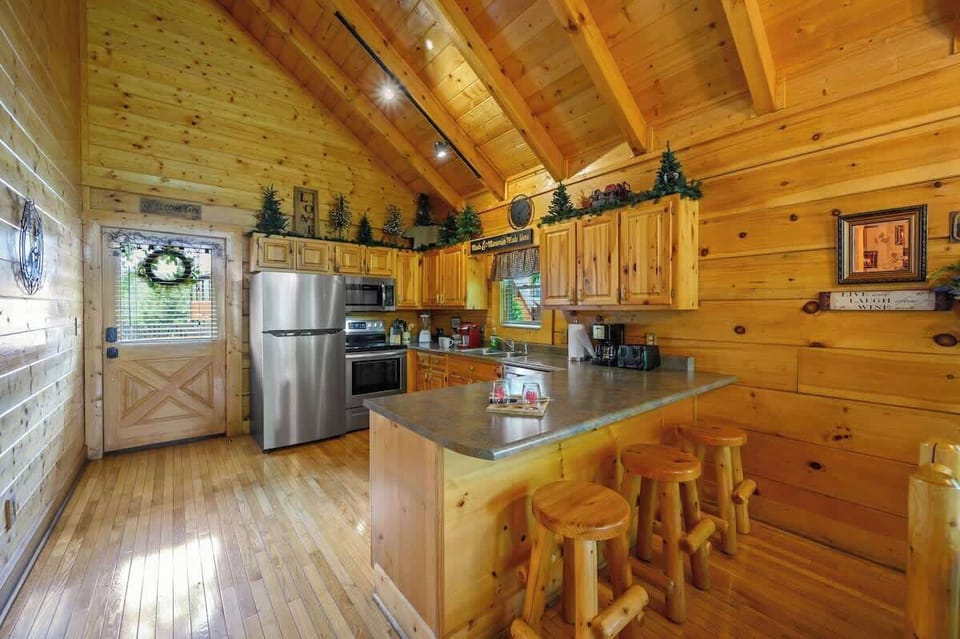 Enjoy the company of family or friends while preparing a meal in our kitchen or sharing your favorite cup of coffee or glass of wine.