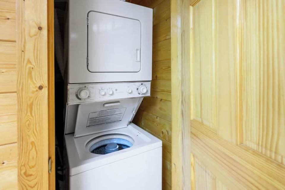 Enjoy the convenience of a washer and dryer in your cabin after a long day out or for longer stays.