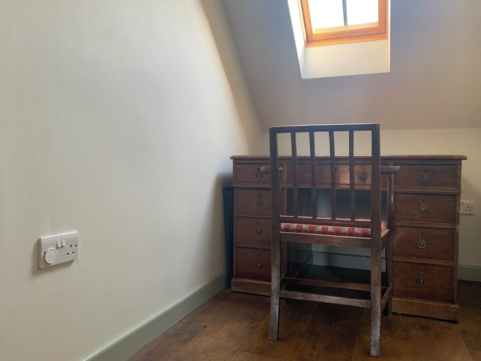 Study area on landing | Coastguard&rsquo;s Cottage, Burnham Overy Staithe, near Burnham Market