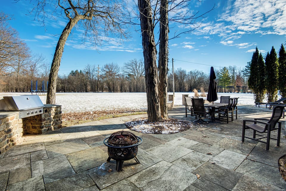 Patio | Wood-Burning Fire Pit | Gas Grill