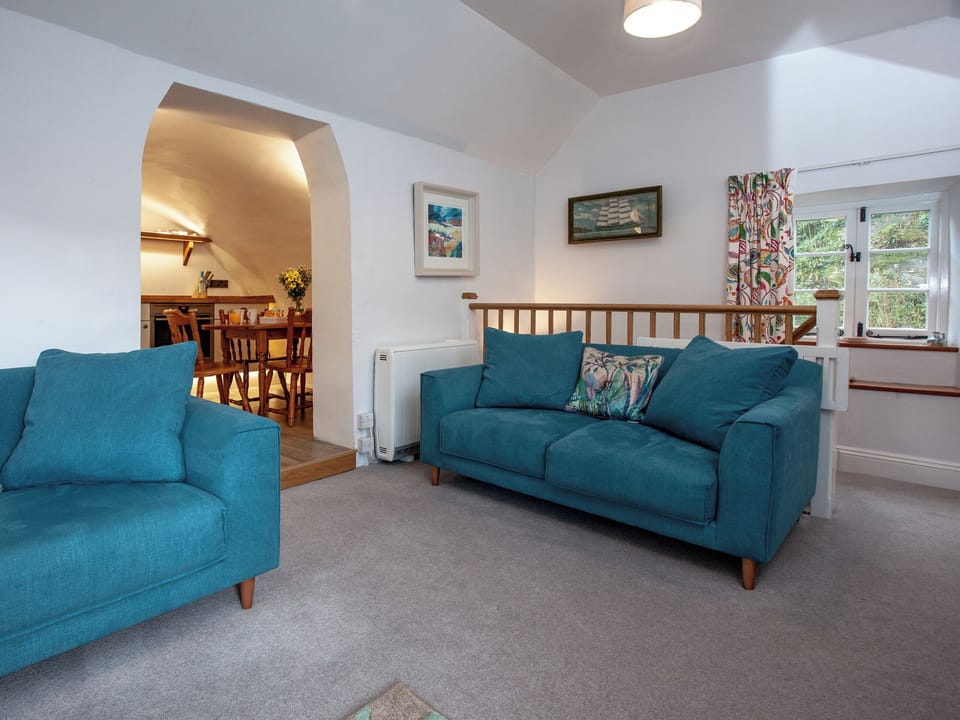 Living room | 4 Castle Cottage - Tuckenhay Mill, Bow Creek, between Dartmouth and Totnes