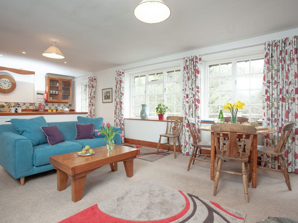 Open plan living space | 1 Salle Cottage - Tuckenhay Mill, Bow Creek, between Dartmouth and Totnes