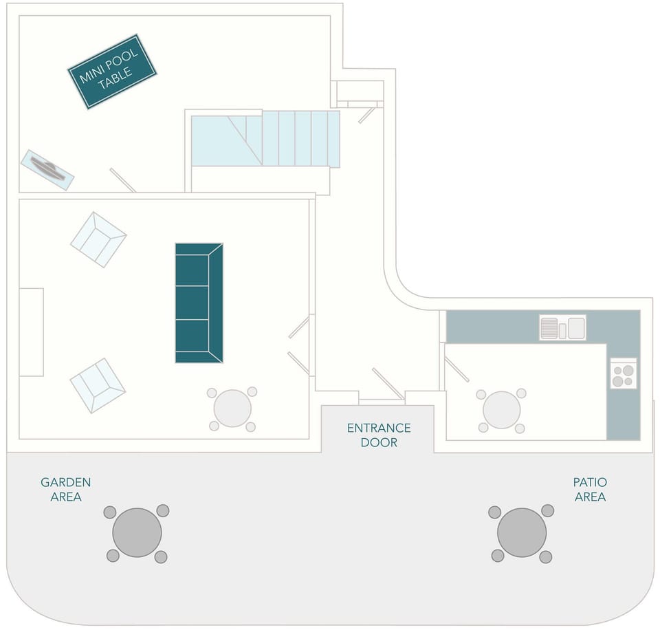 Clock Tower Cottage Floor Plan - Ground Floor | Tuckenhay Mill - Clock Tower Cottage, Bow Creek, between Dartmouth and Totnes