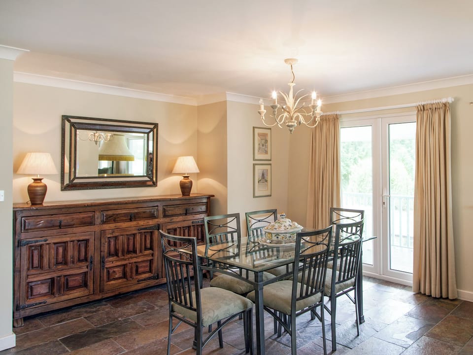 Dining Area | The Lodge - Marshwood Manor Cottages, Bettiscombe, near Lyme Regis