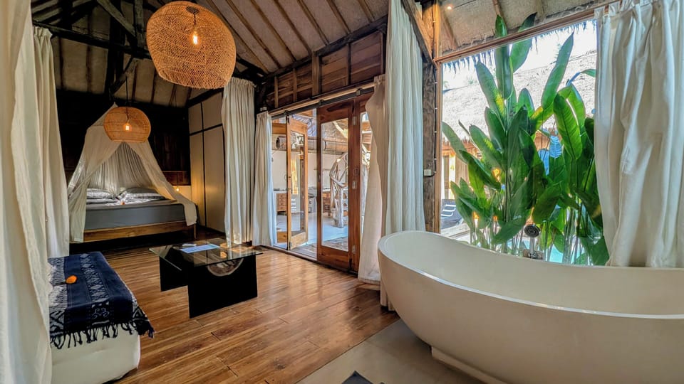 Family Villa, Pool View | In-room safe, individually decorated, individually furnished, bed sheets