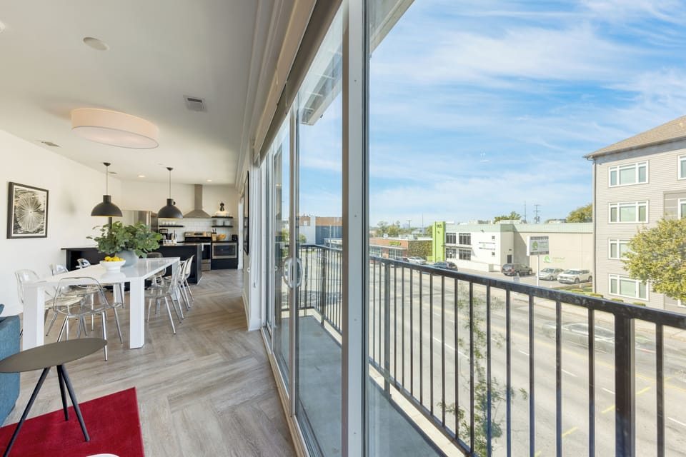 Views from the balcony.