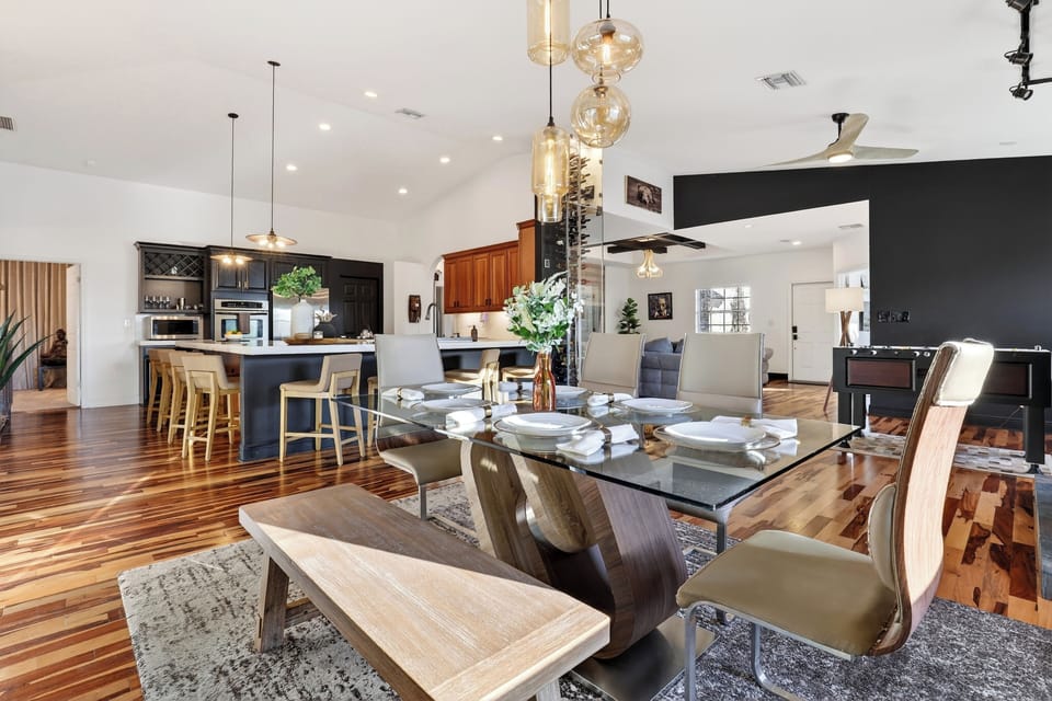 Sleek dining area perfect for shared meals and easy indoor-outdoor flow.