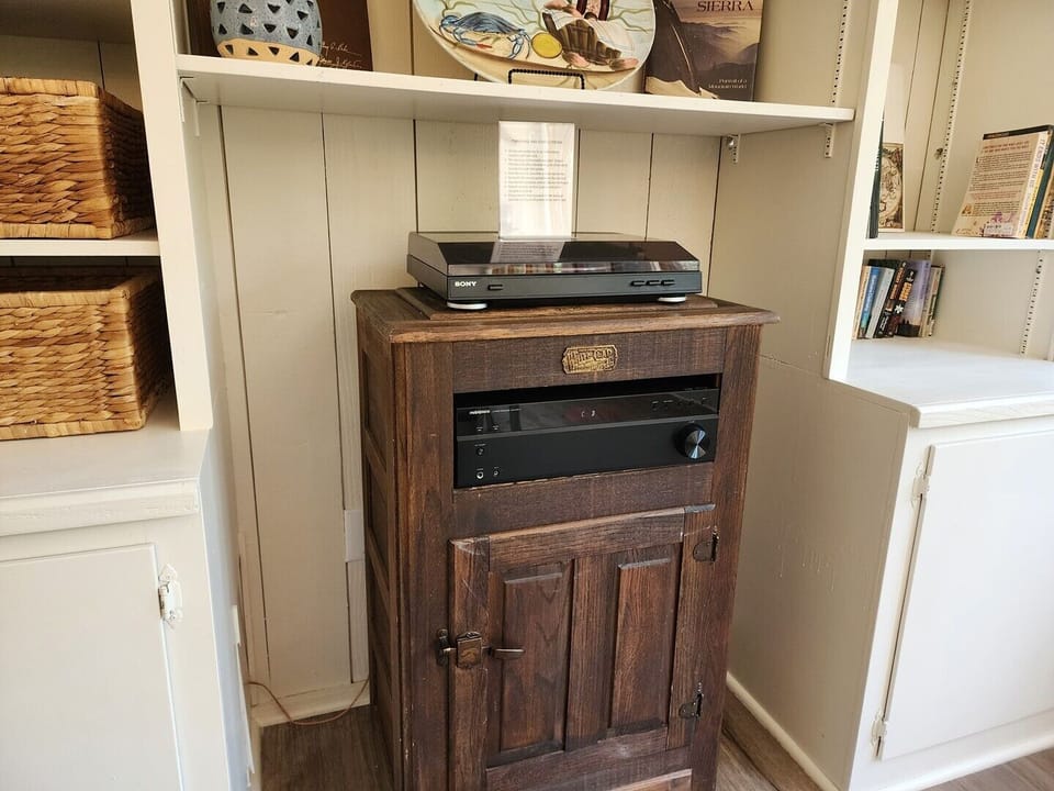 Record Player in Dining Area