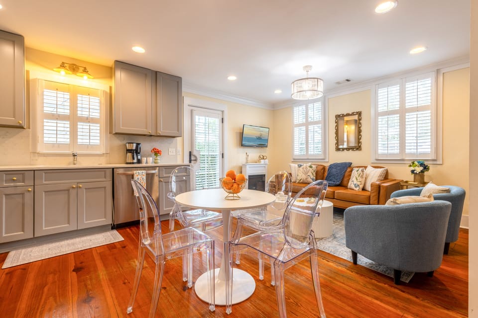 Spacious living and dining areas made for relaxed group stays.