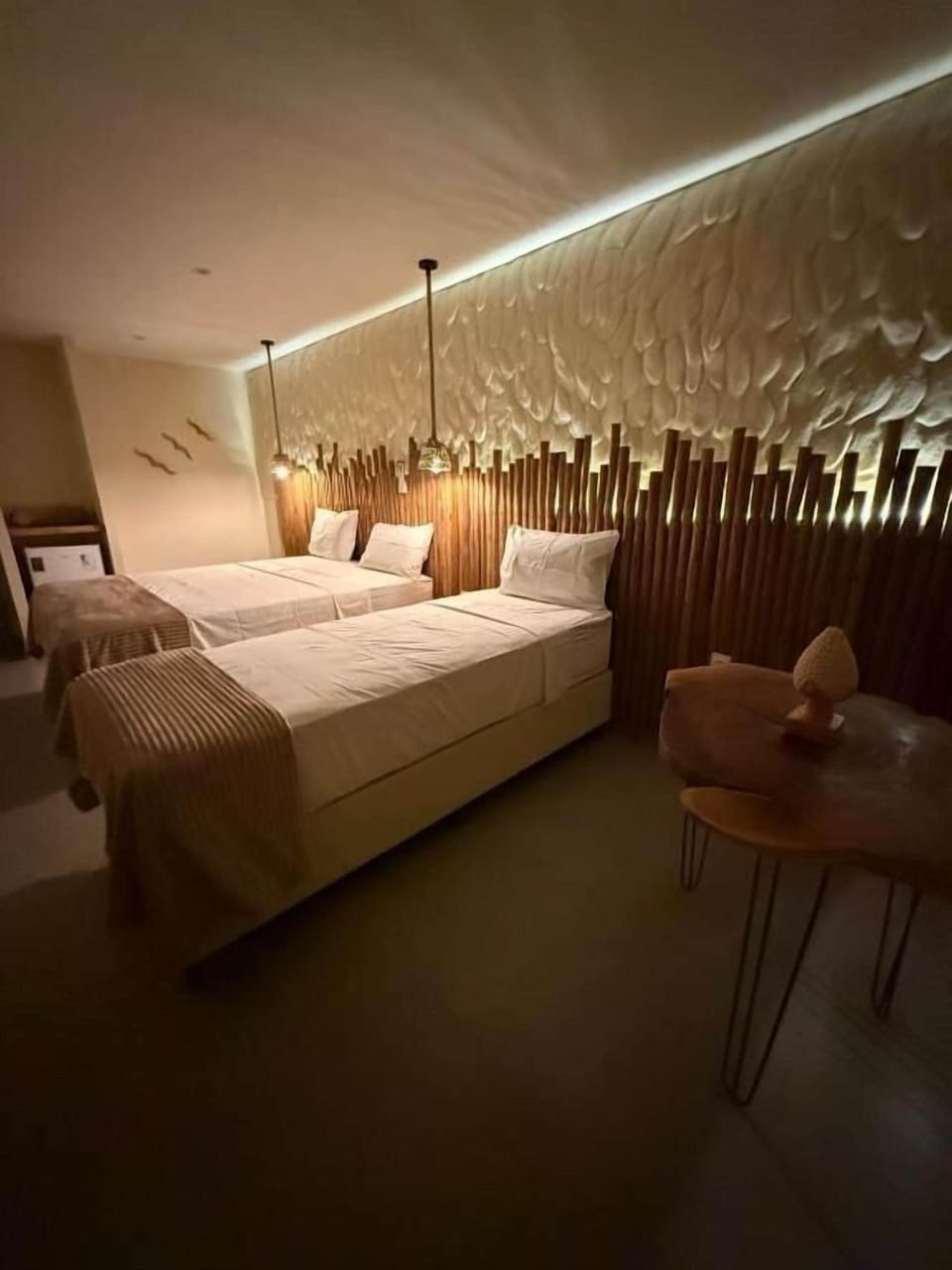 Comfort Triple Room, Courtyard View | Minibar, in-room safe, desk, laptop workspace