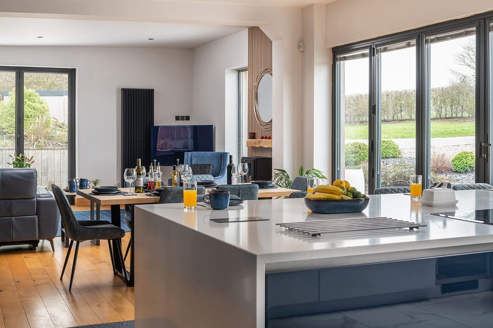 The kitchen at The Tractor Shed, Worcestershire