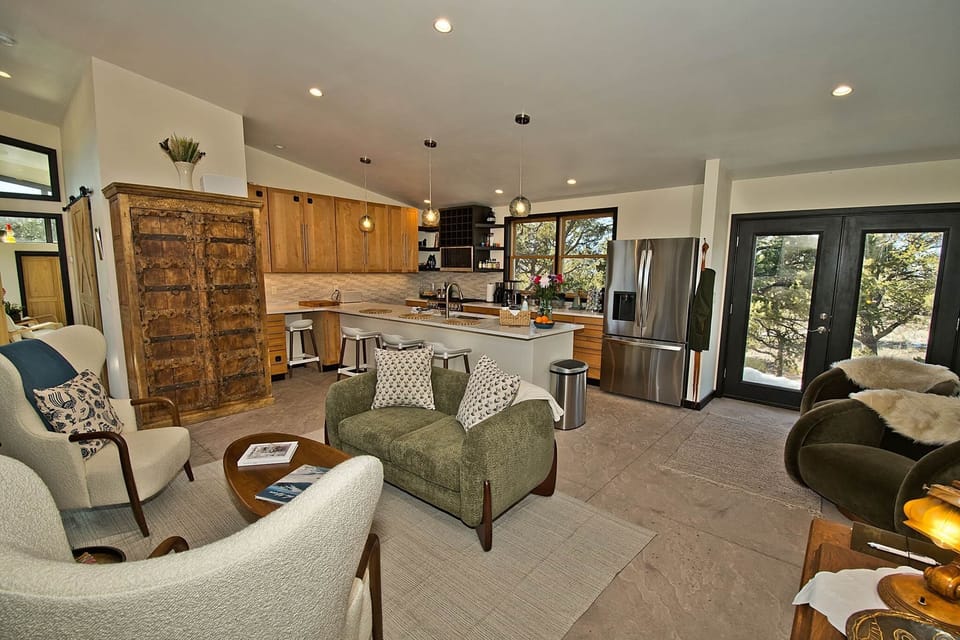 Open Living Area and Chef's Kitchen
