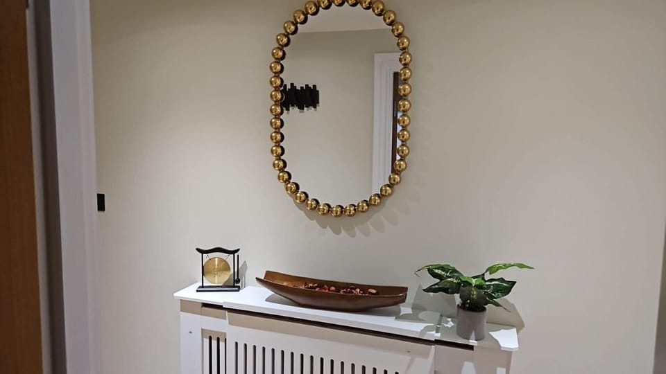 Elegantly decorated hallway with thoughtful design details