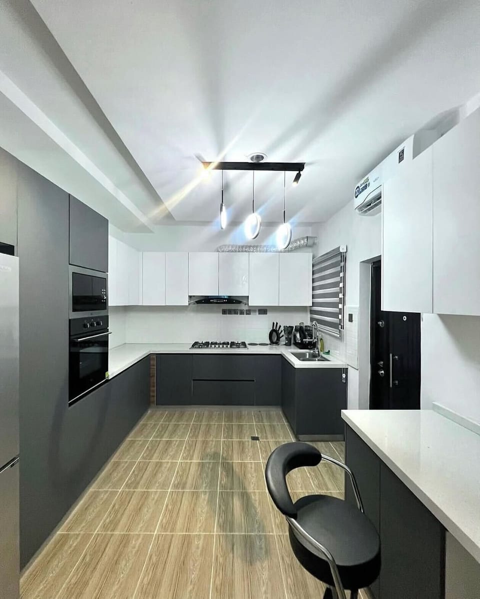 Superior Apartment, Balcony, City View | Private kitchen | Fridge, microwave, oven, stovetop
