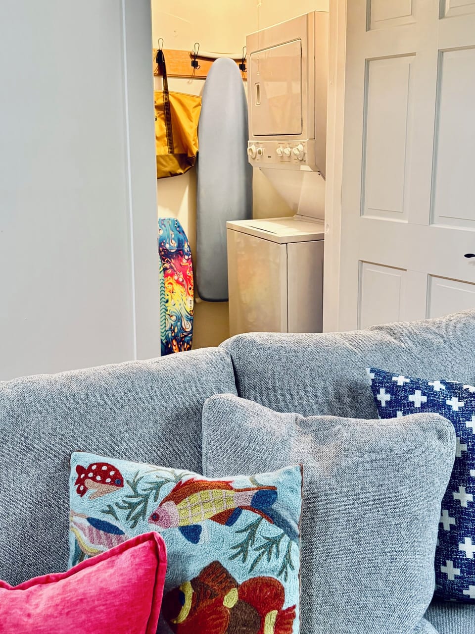 Dedicated washer and dryer in the cottage.
