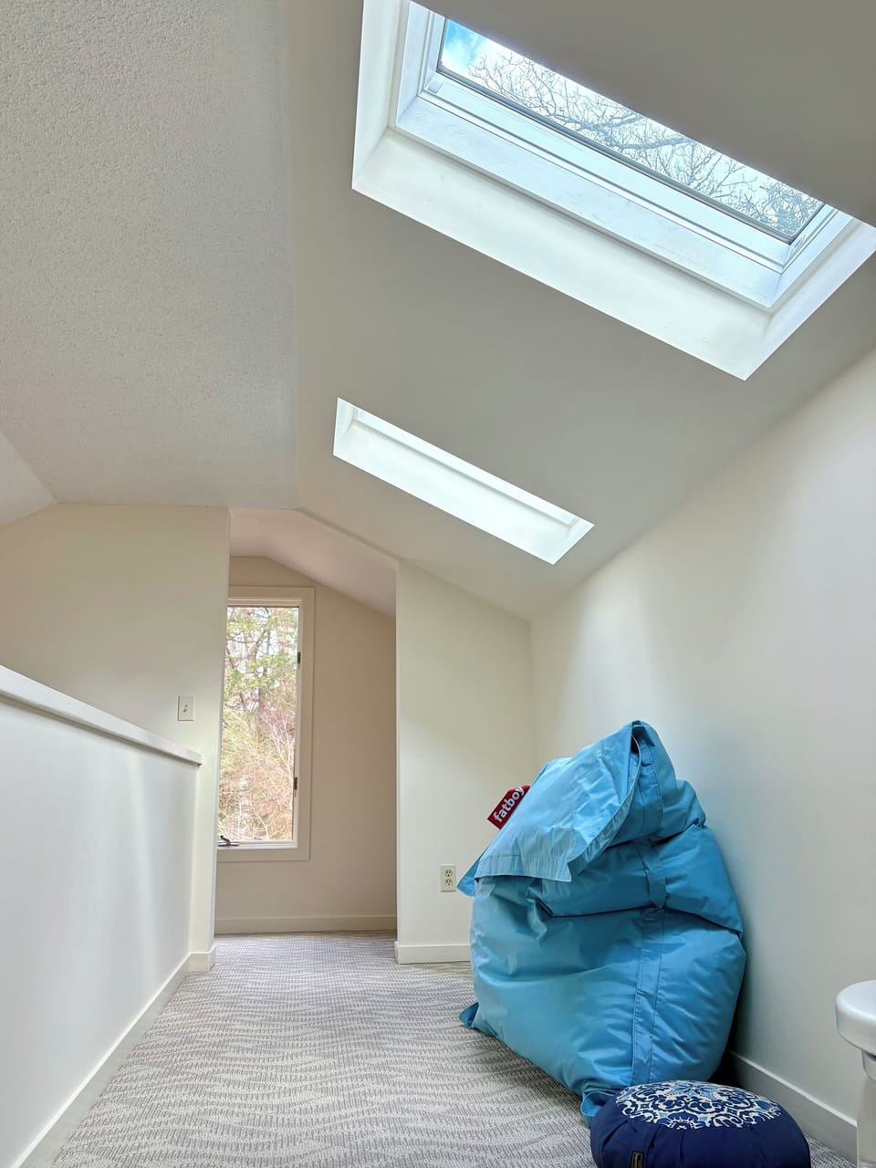Bonus open loft space filled with skylights.
