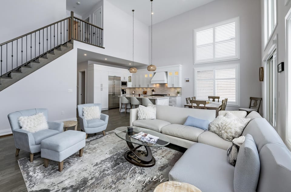 Great room, Dining &amp; Kitchen