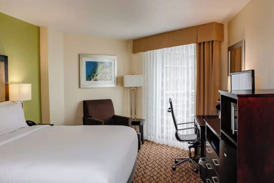 Bedroom. Interior and views may vary based on location and availability