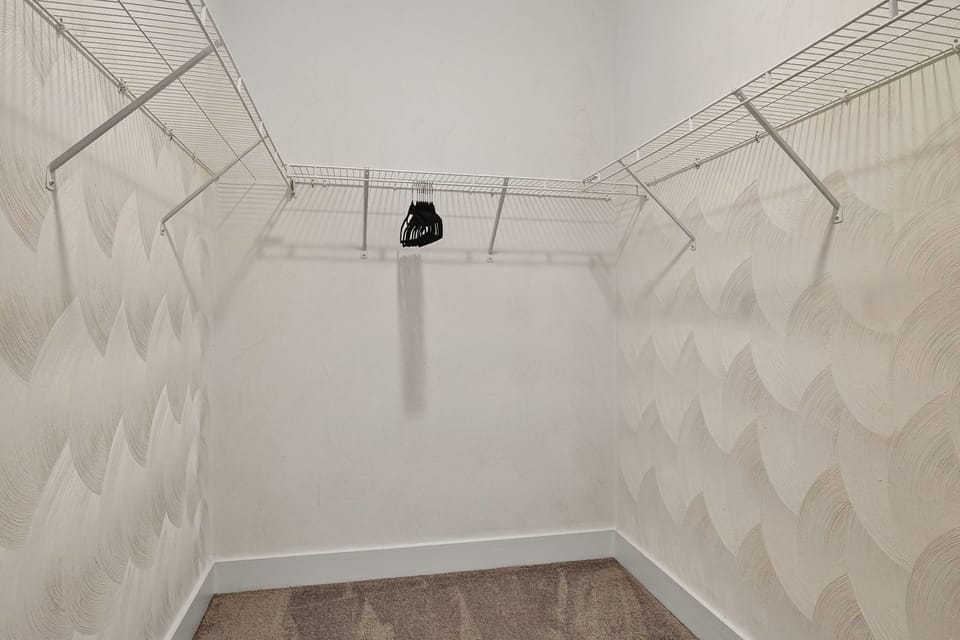 King bedroom walk-in closet