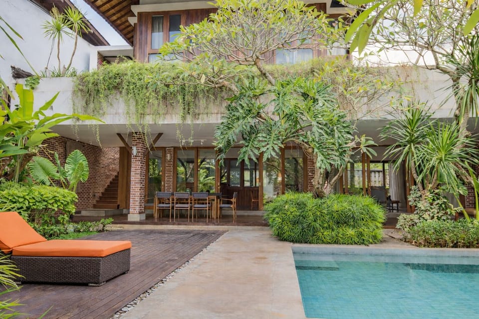 Outdoor banquet area