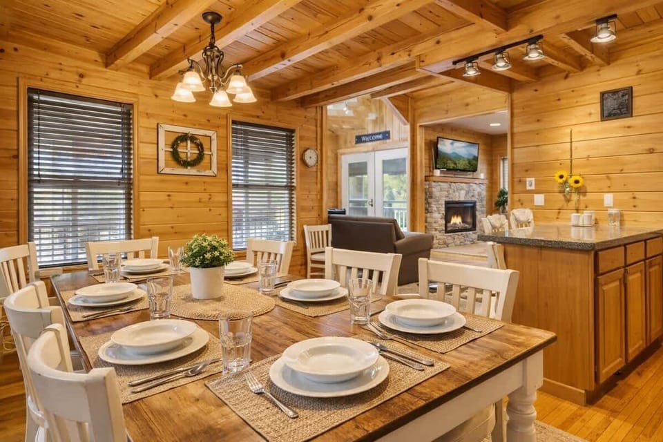 Enjoy meals together in this inviting dining space designed for connection, conversation, and unforgettable moments with family and friends.