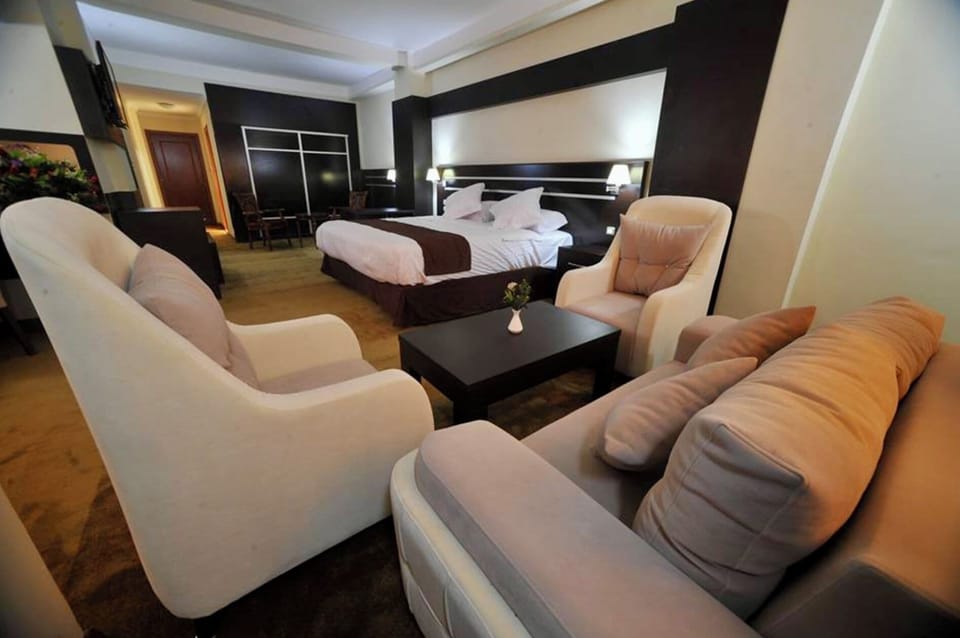 Standard Double or Twin Room | Minibar, desk, laptop workspace, blackout drapes
