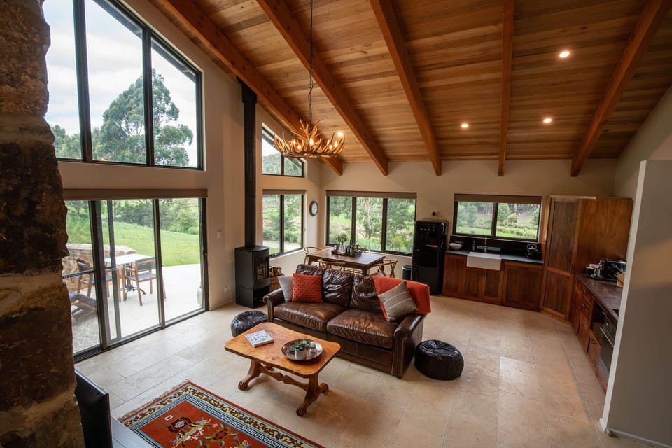sophisticated country cabin Bruny Island accommodation