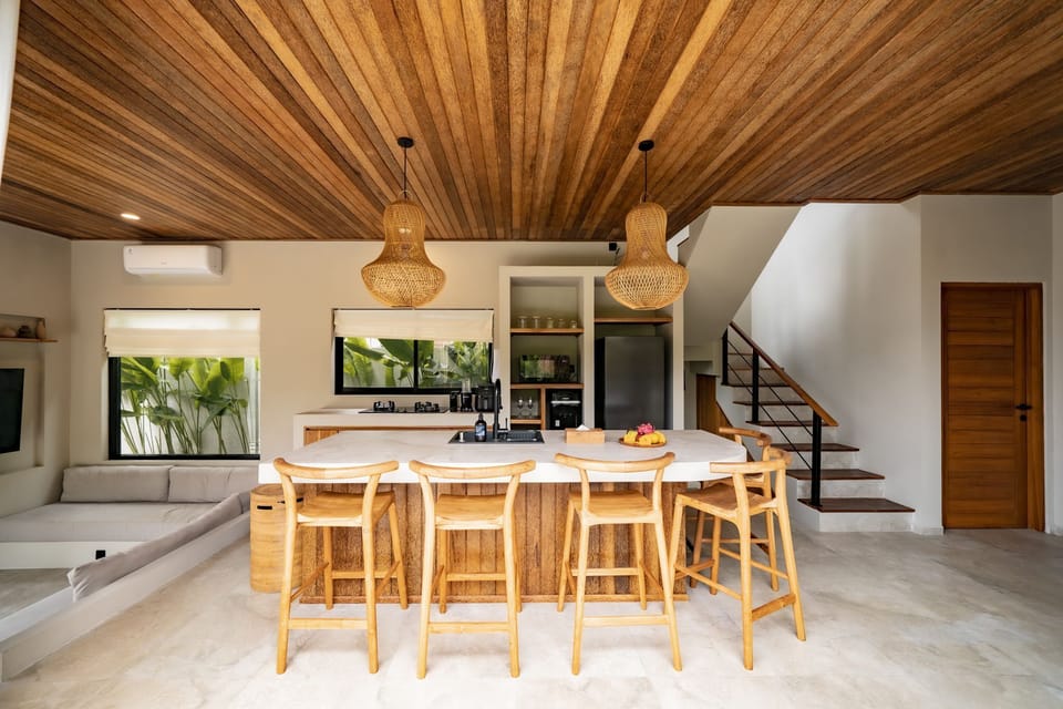 Deluxe Villa, 2 Bedrooms, Patio, Pool View | Private kitchen | Fridge, microwave, stovetop, coffee/tea maker