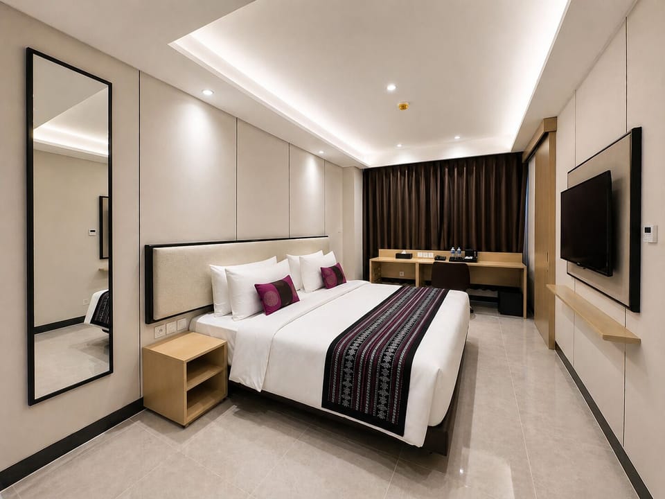 Premium Room | Minibar (free items), in-room safe, desk, laptop workspace