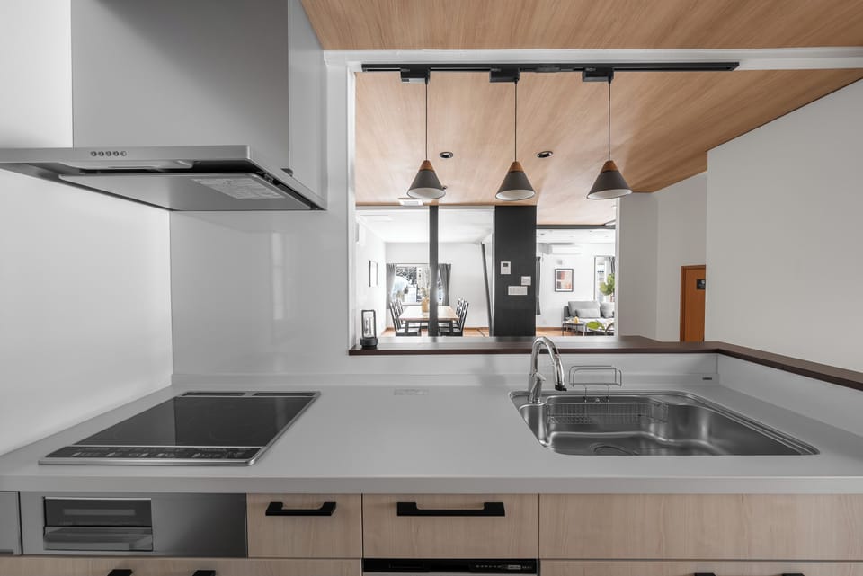 Apartment | Private kitchen | Fridge, microwave, stovetop, dishwasher