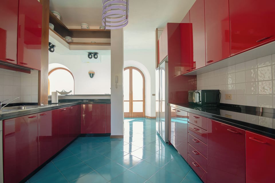 Villa, Balcony, City View | Private kitchen