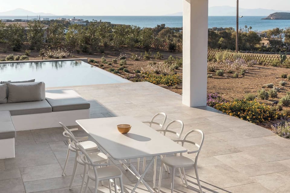 Alfresco dining designed for effortless Mediterranean living.