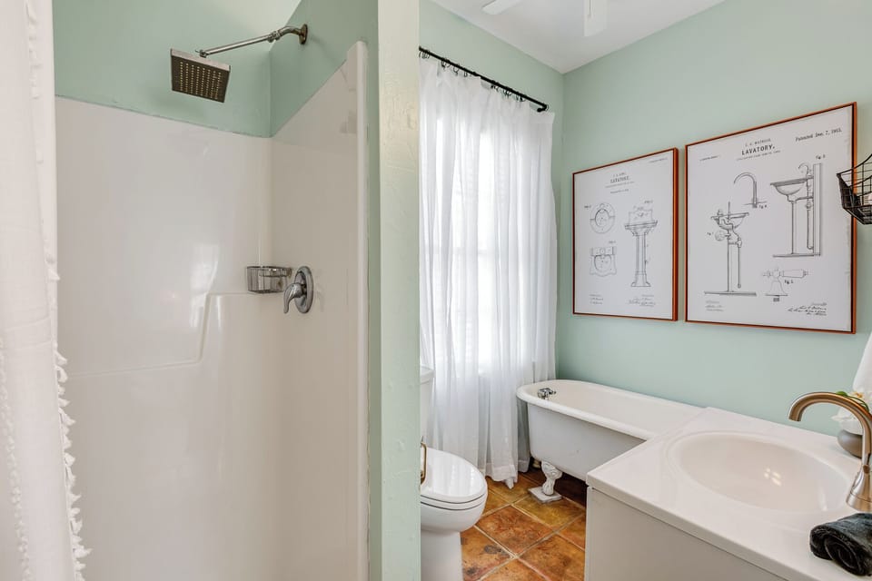 Bathroom with tub